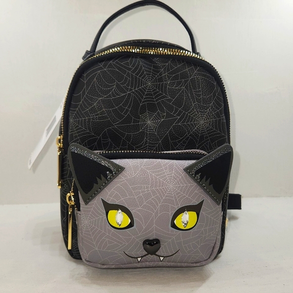 Betsey Johnson Handbags - NWT! Betsey Johnson Vampire Kitty Web Mini Backpack